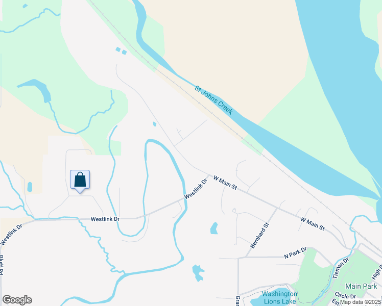 map of restaurants, bars, coffee shops, grocery stores, and more near 1401-2099 W Main St in Washington