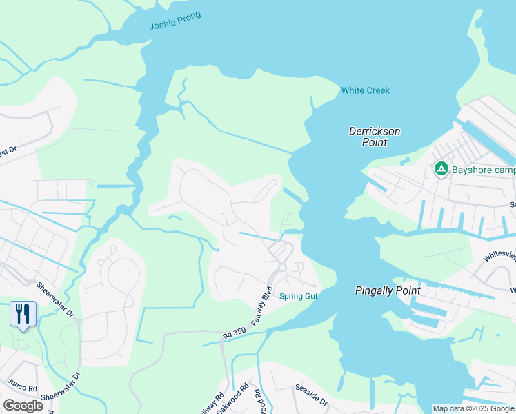 map of restaurants, bars, coffee shops, grocery stores, and more near 37178 Harbor Drive in Ocean View