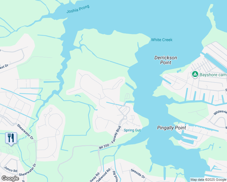 map of restaurants, bars, coffee shops, grocery stores, and more near 37178 Harbor Drive in Ocean View