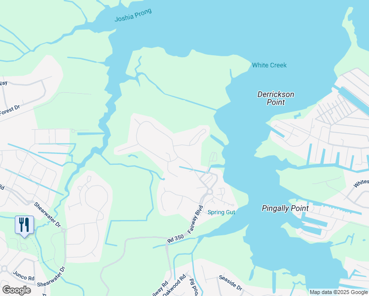 map of restaurants, bars, coffee shops, grocery stores, and more near 23 Harbor Drive in Ocean View