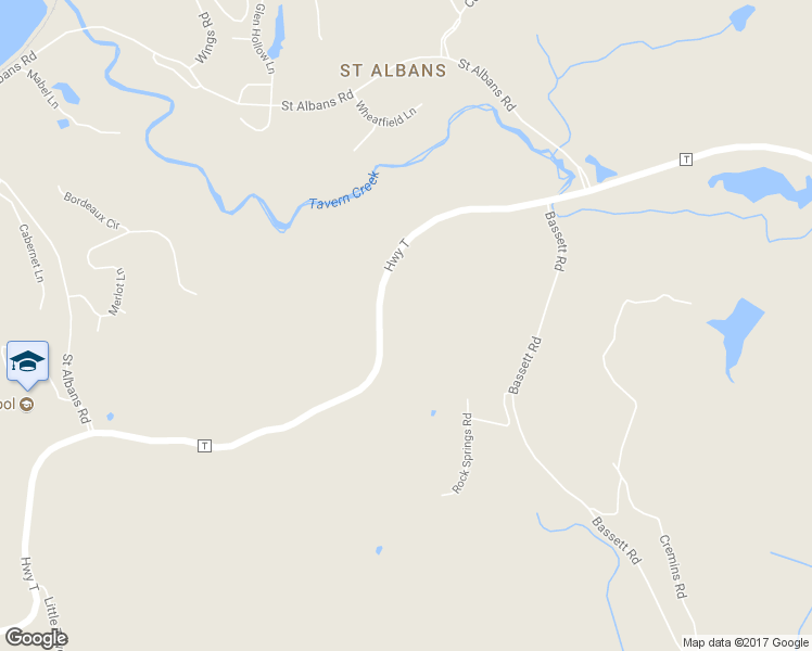 map of restaurants, bars, coffee shops, grocery stores, and more near 616 Highway T in Pacific