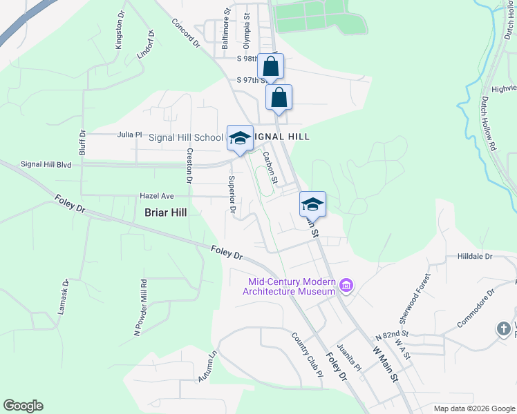 map of restaurants, bars, coffee shops, grocery stores, and more near 18 Signal Park Lane in Belleville