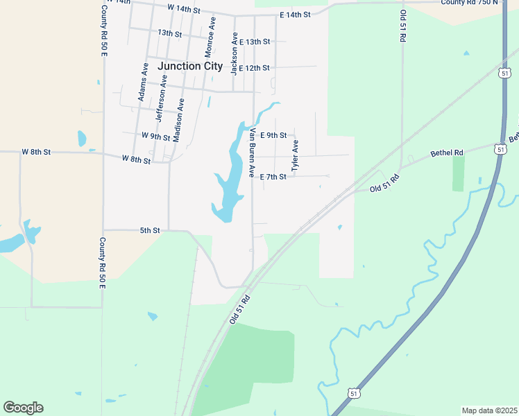 map of restaurants, bars, coffee shops, grocery stores, and more near 463-699 Van Buren Avenue in Sandoval