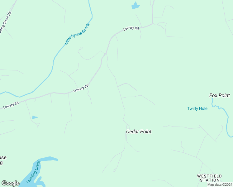 map of restaurants, bars, coffee shops, grocery stores, and more near 1924 Hatfield Road in Huntingtown