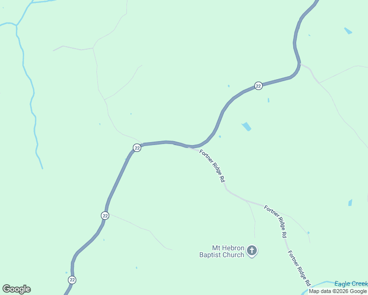 map of restaurants, bars, coffee shops, grocery stores, and more near 22 Fortner Ridge Road in Owenton