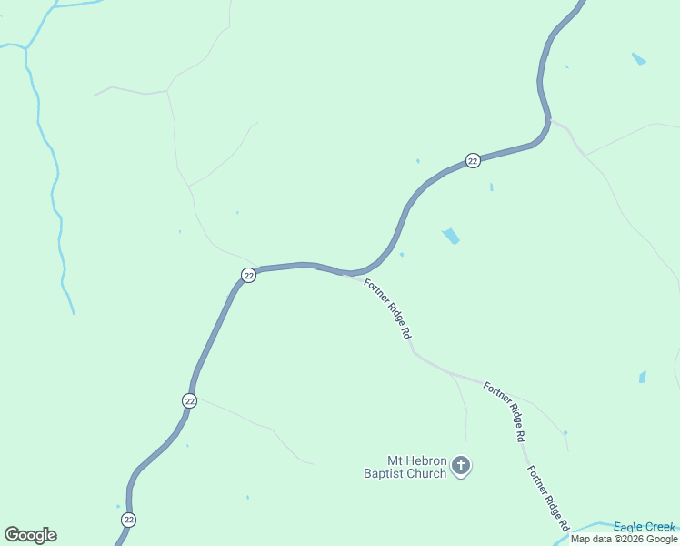 map of restaurants, bars, coffee shops, grocery stores, and more near 22 Fortner Ridge Road in Owenton