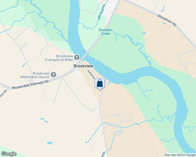 map of restaurants, bars, coffee shops, grocery stores, and more near 5633 Indiantown Road in Rhodesdale