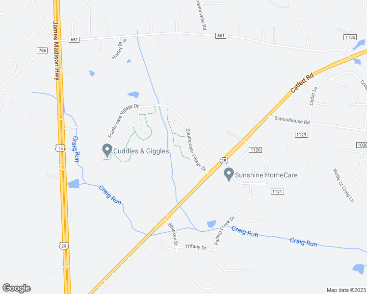 map of restaurants, bars, coffee shops, grocery stores, and more near 6589 Constitution Way in Bealeton