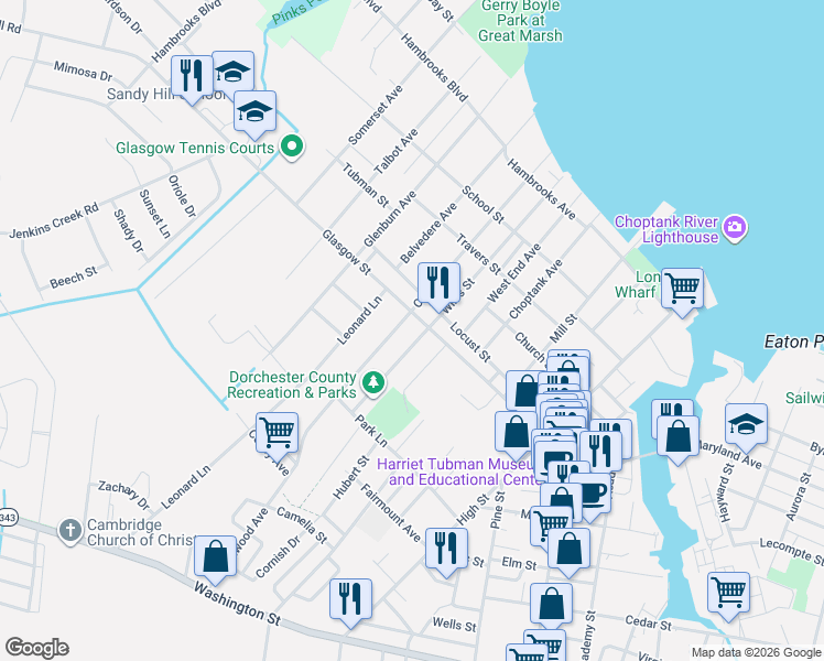 map of restaurants, bars, coffee shops, grocery stores, and more near 403 Willis Street in Cambridge