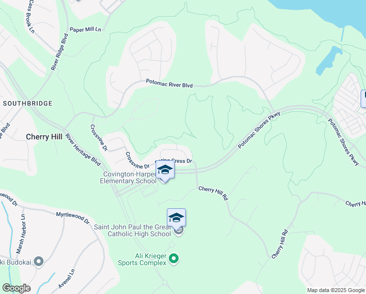 map of restaurants, bars, coffee shops, grocery stores, and more near 2316 Sweet Pepperbrush Loop in Dumfries