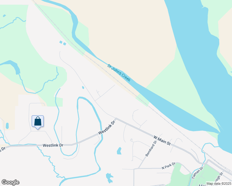 map of restaurants, bars, coffee shops, grocery stores, and more near 1701 West Main Street in Washington