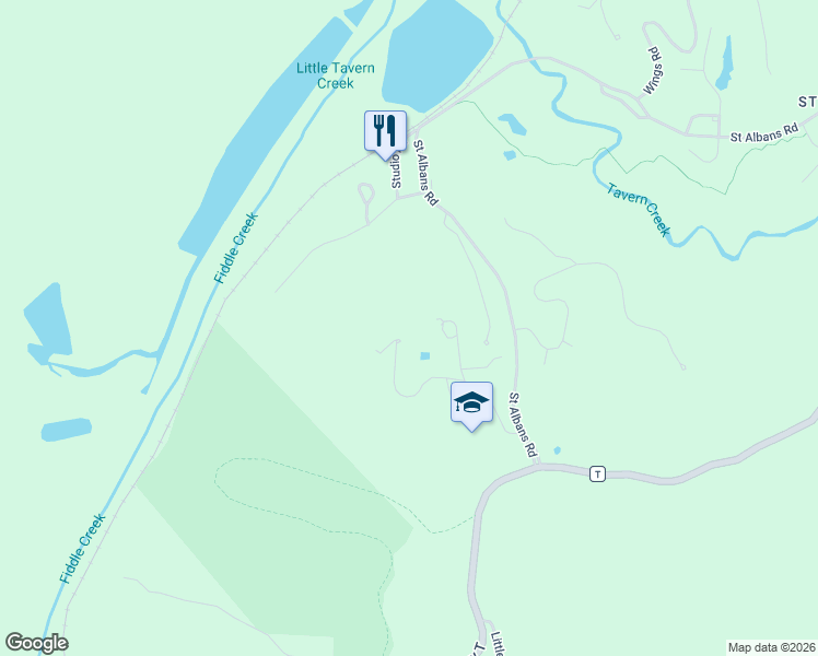 map of restaurants, bars, coffee shops, grocery stores, and more near 678 Saint Albans Spring Road in Franklin County