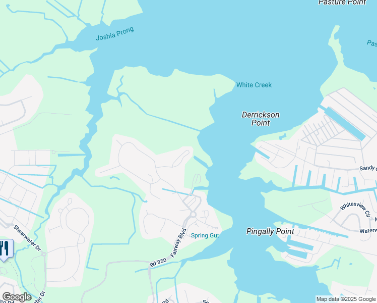 map of restaurants, bars, coffee shops, grocery stores, and more near 30 Harbor Drive in Ocean View