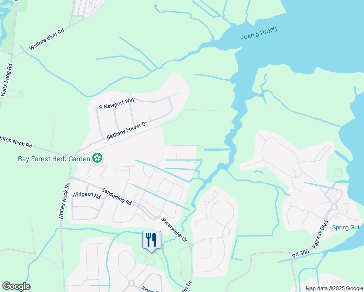 map of restaurants, bars, coffee shops, grocery stores, and more near 20407 Moorhen Alley in Millville