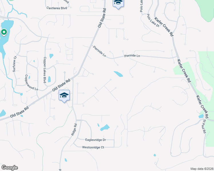 map of restaurants, bars, coffee shops, grocery stores, and more near 807 Dogwood Meadows Court in Ellisville