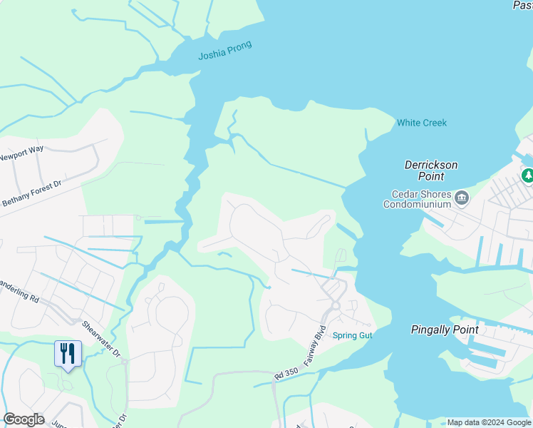 map of restaurants, bars, coffee shops, grocery stores, and more near 37444 Pettinaro Drive in Ocean View