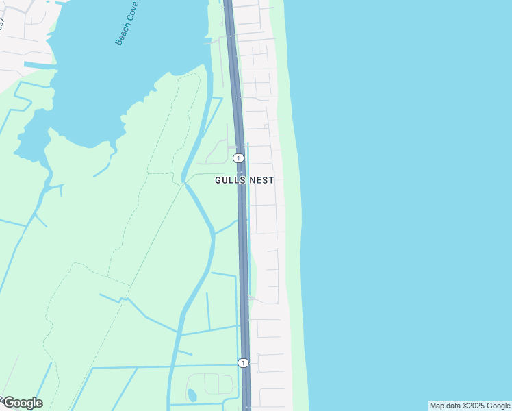 map of restaurants, bars, coffee shops, grocery stores, and more near Seagull Way in Bethany Beach