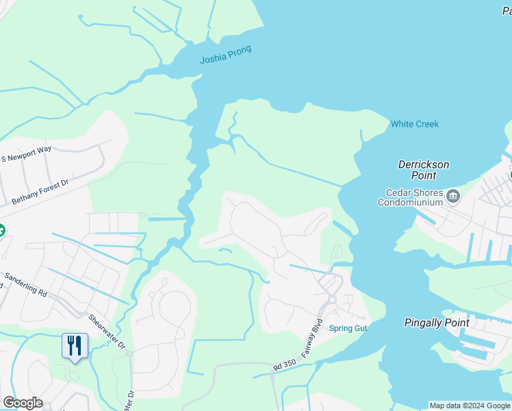 map of restaurants, bars, coffee shops, grocery stores, and more near 37448 Pettinaro Drive in Ocean View