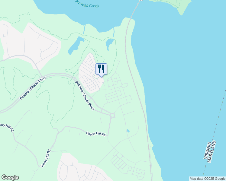 map of restaurants, bars, coffee shops, grocery stores, and more near 1691 Dunnington Place in Dumfries