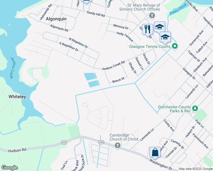 map of restaurants, bars, coffee shops, grocery stores, and more near 5632 Clifton Woods Drive in Cambridge