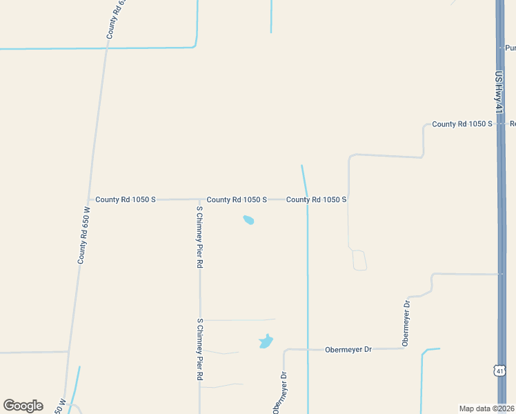 map of restaurants, bars, coffee shops, grocery stores, and more near 578 County Road 1050 South in Vincennes