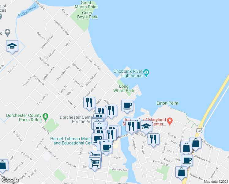map of restaurants, bars, coffee shops, grocery stores, and more near 117 Vue De Leau Street in Cambridge