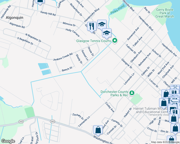 map of restaurants, bars, coffee shops, grocery stores, and more near 604 Edlon Park Drive in Cambridge