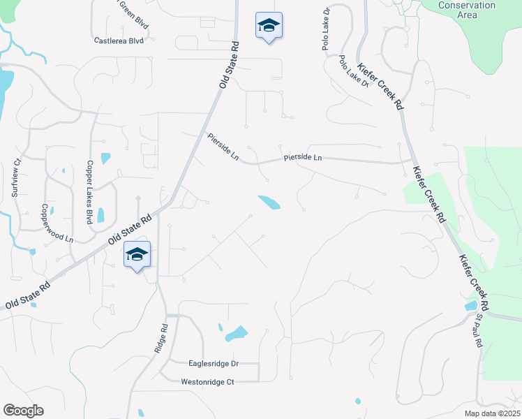 map of restaurants, bars, coffee shops, grocery stores, and more near 500 Autumn Bluff Dr in Ellisville