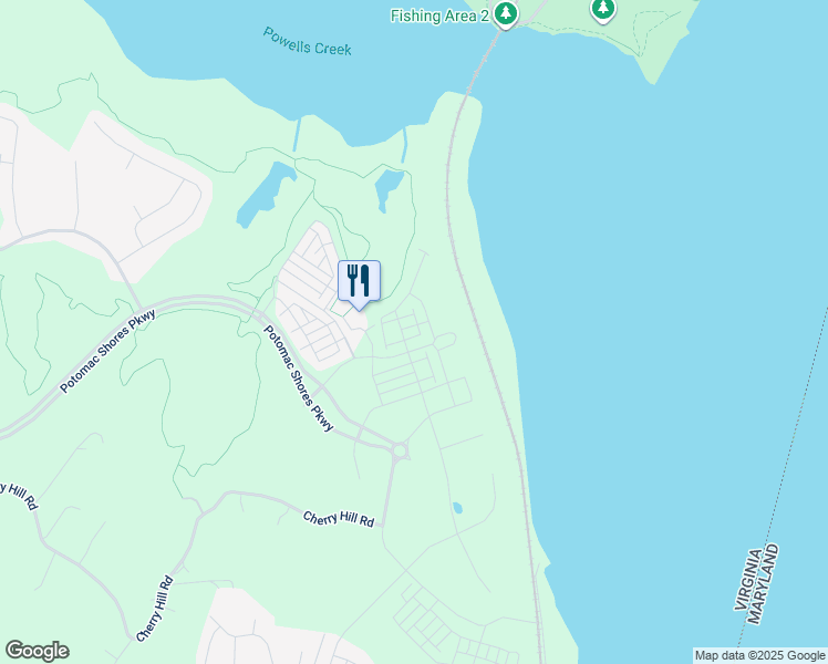 map of restaurants, bars, coffee shops, grocery stores, and more near 17153 Cumberland Height Drive in Dumfries