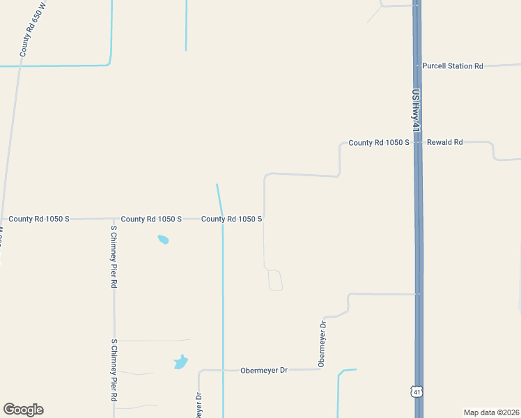 map of restaurants, bars, coffee shops, grocery stores, and more near 578 County Road 1050 South in Vincennes