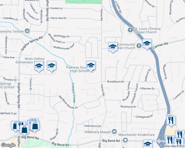 map of restaurants, bars, coffee shops, grocery stores, and more near 801 Hanna Road in Manchester