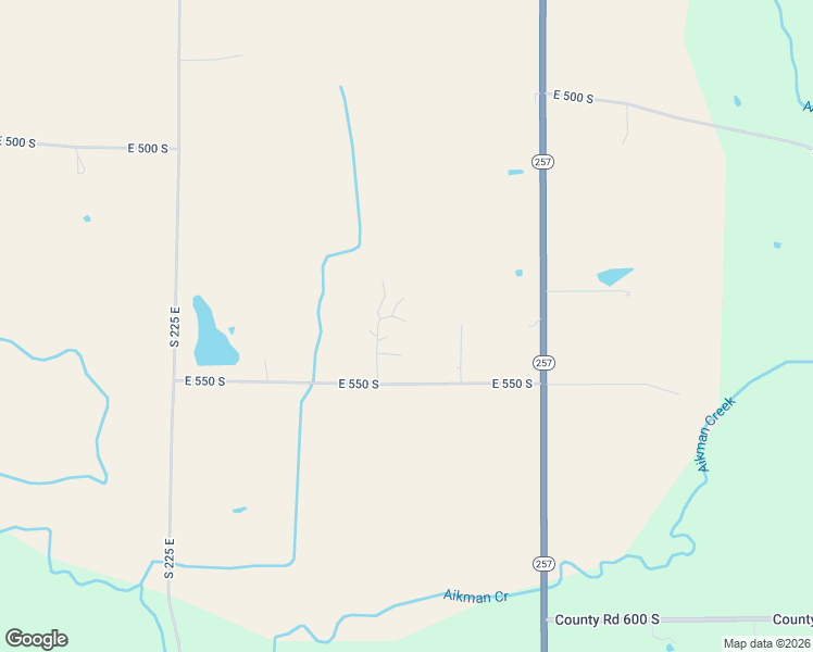 map of restaurants, bars, coffee shops, grocery stores, and more near 2676 East 550 South in Washington