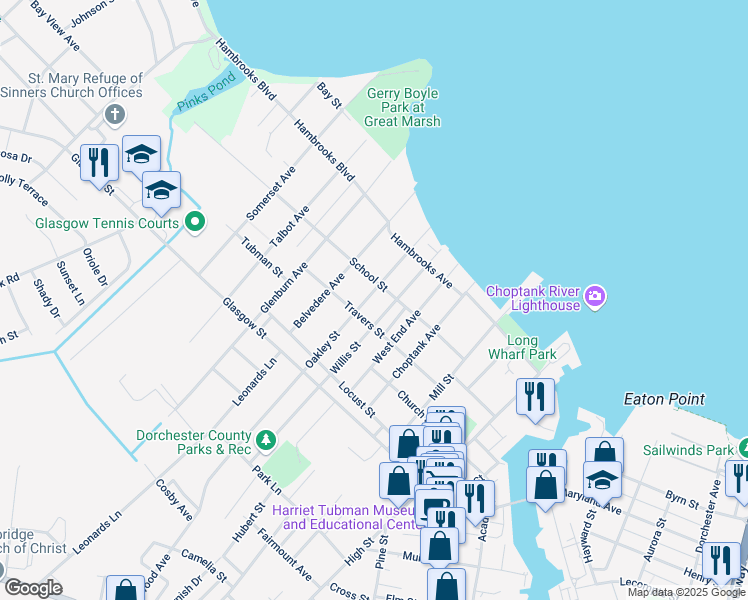 map of restaurants, bars, coffee shops, grocery stores, and more near 206 Oakley Street in Cambridge