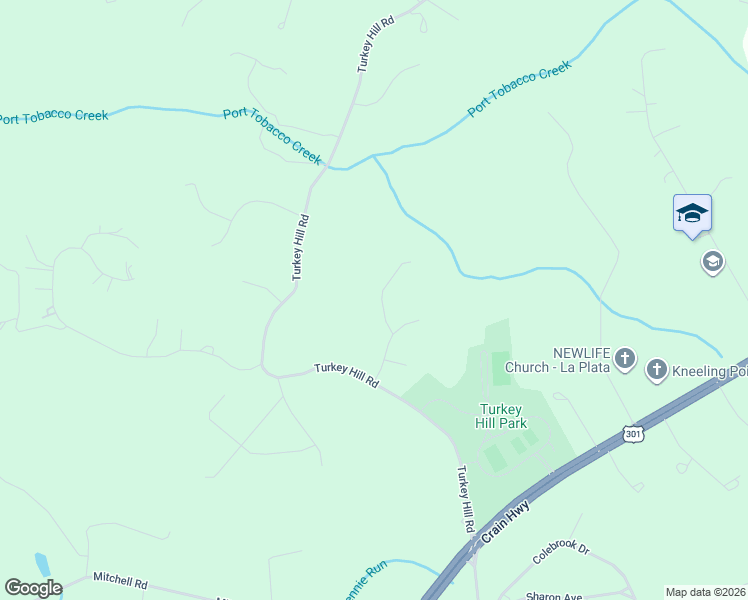 map of restaurants, bars, coffee shops, grocery stores, and more near 4845 Hawksbury Court in La Plata