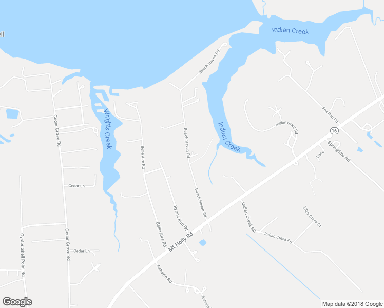 map of restaurants, bars, coffee shops, grocery stores, and more near 5625 Beach Haven Road in East New Market