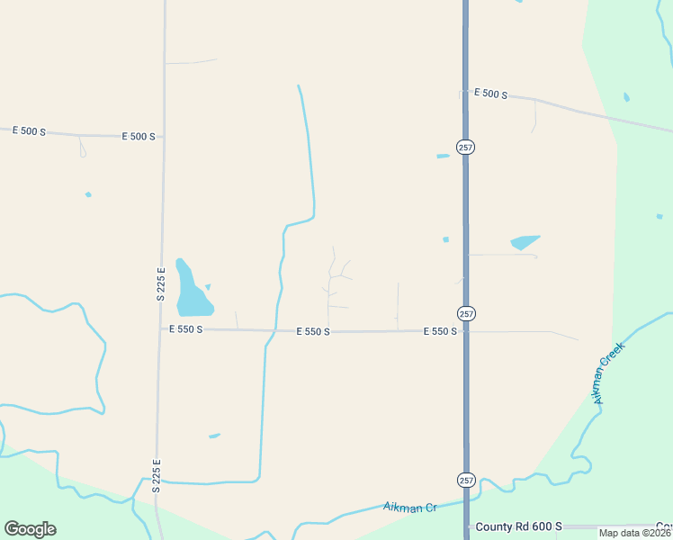 map of restaurants, bars, coffee shops, grocery stores, and more near 2676 East 550 South in Washington