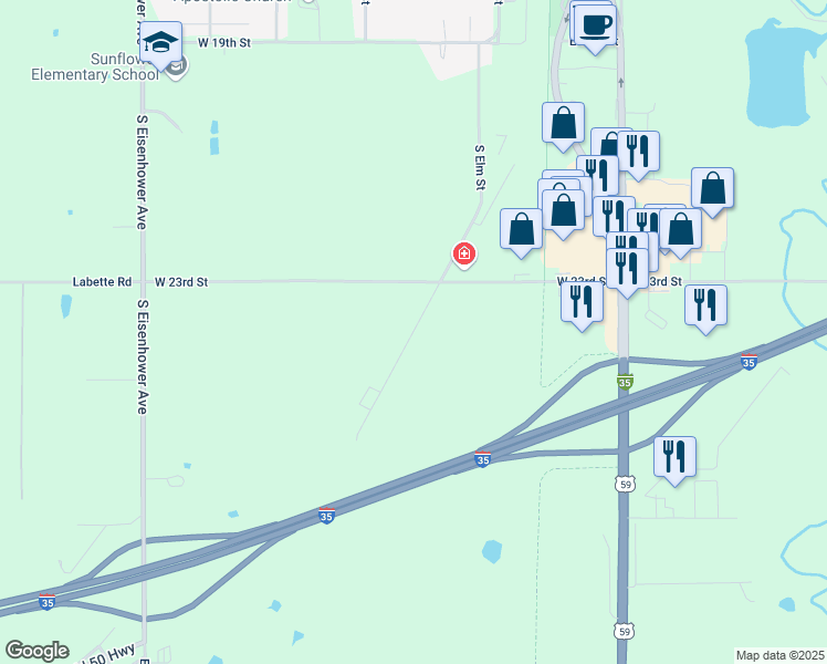 map of restaurants, bars, coffee shops, grocery stores, and more near 110 West 23rd Street in Ottawa