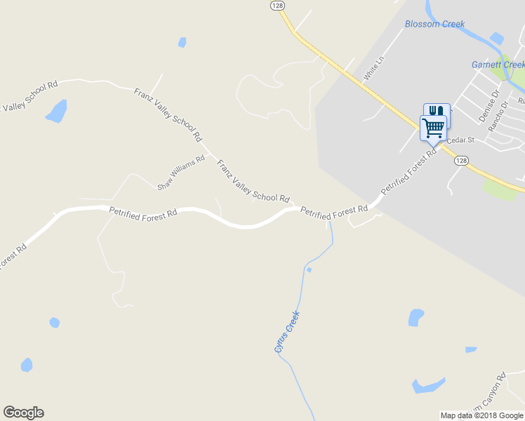 map of restaurants, bars, coffee shops, grocery stores, and more near 491 Franz Valley School Road in Calistoga