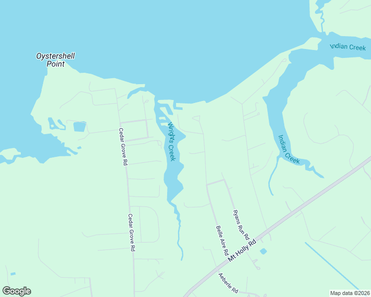 map of restaurants, bars, coffee shops, grocery stores, and more near 5646 Belle Aire Road in East New Market