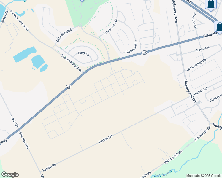 map of restaurants, bars, coffee shops, grocery stores, and more near 29705 Millsboro Highway in Millsboro