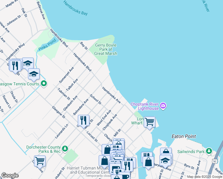 map of restaurants, bars, coffee shops, grocery stores, and more near 2 Oakley Street in Cambridge