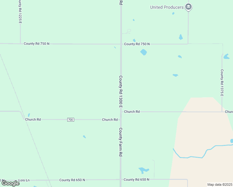 map of restaurants, bars, coffee shops, grocery stores, and more near 2807-3003 County Road 1300 East in Salem