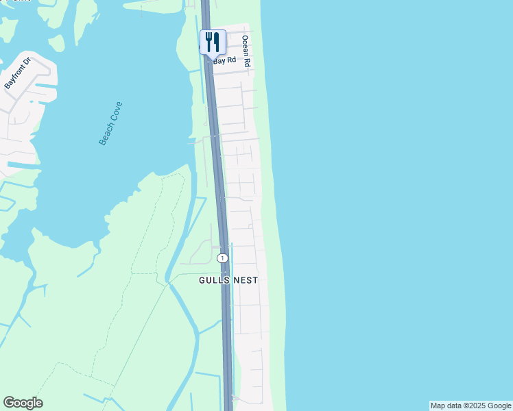 map of restaurants, bars, coffee shops, grocery stores, and more near 29661 South Cotton Way in Bethany Beach