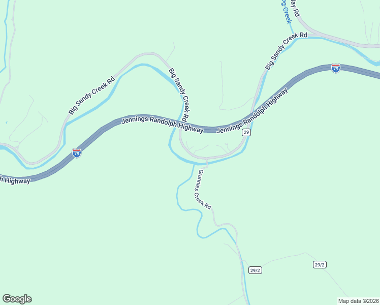 map of restaurants, bars, coffee shops, grocery stores, and more near 486 Big Sandy Creek Rd in Roane