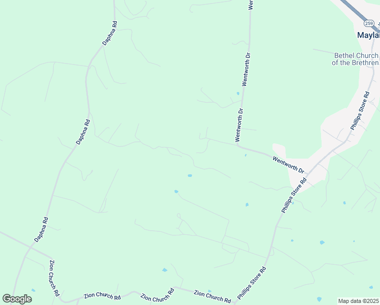 map of restaurants, bars, coffee shops, grocery stores, and more near 2589 Calico Drive in Broadway