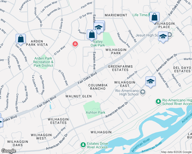 map of restaurants, bars, coffee shops, grocery stores, and more near 825 Columbia Drive in Sacramento