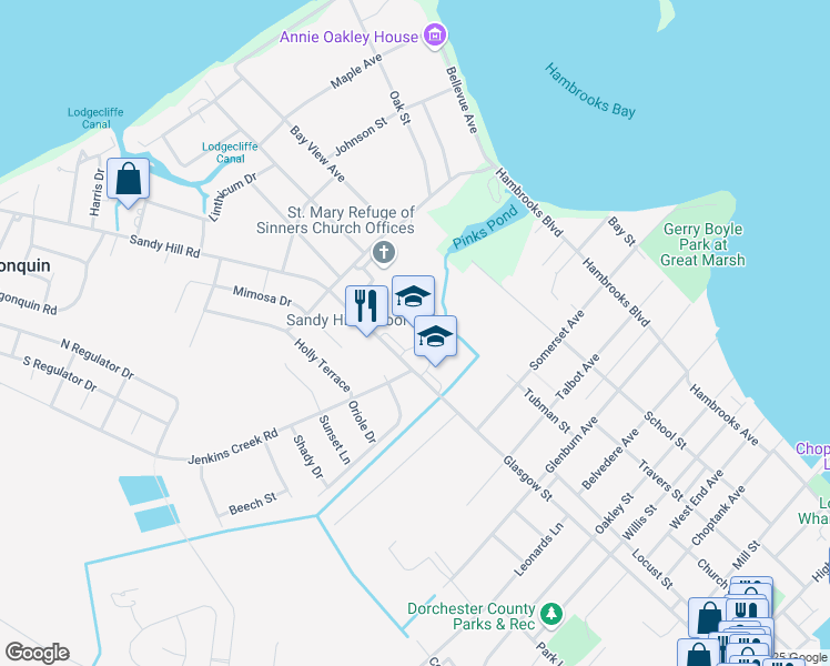 map of restaurants, bars, coffee shops, grocery stores, and more near 1503 Glasgow Street in Cambridge