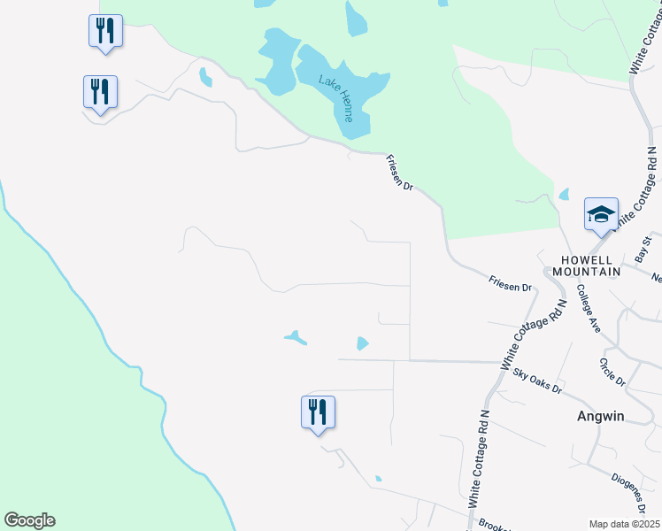 map of restaurants, bars, coffee shops, grocery stores, and more near 750 Bell Canyon Rd in Angwin