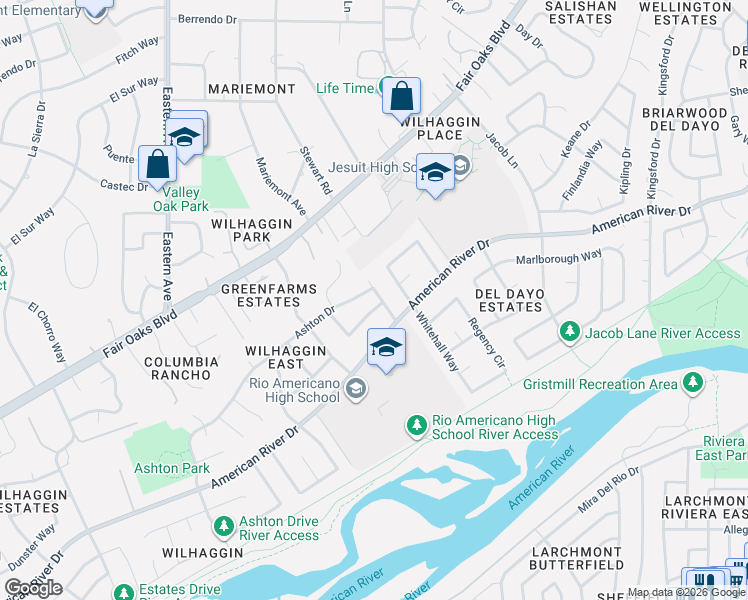 map of restaurants, bars, coffee shops, grocery stores, and more near 810 Laverstock Way in Sacramento