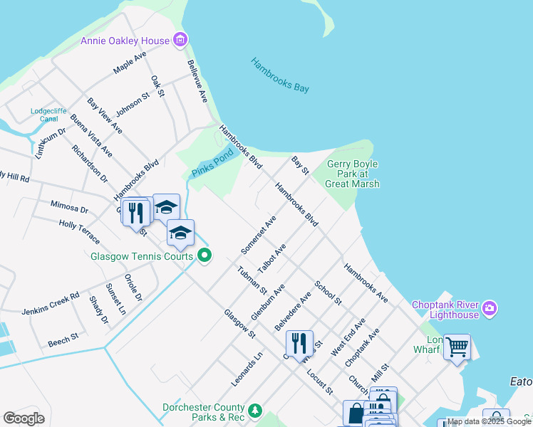 map of restaurants, bars, coffee shops, grocery stores, and more near 109 Somerset Avenue in Cambridge